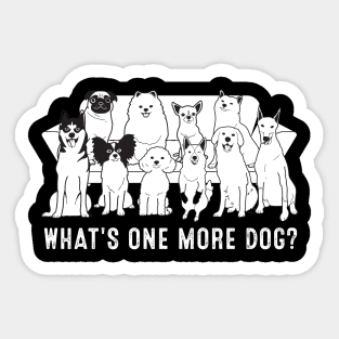 What's One More Dog Sticker